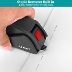AFMAT Stapler for Desk, 50 Sheets Effortless Stapler, Ergonomic Office Stapler, Low Force, One Touch Stapling Desk Stapler, Built-in Staple Remover, Portable & Space Save Size, Good for Home & Office - Image 5
